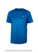 Kurzarm-Performance-Shirt Frauen Newton Kleidung Blau DJVHV17