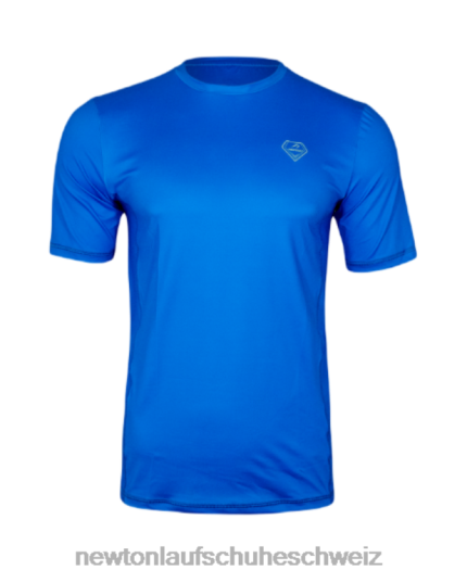 Kurzarm-Performance-Shirt Frauen Newton Kleidung Blau DJVHV41
