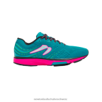 Schicksal 9 Frauen Newton Schuhe blaugrün/rosa DJVHV1